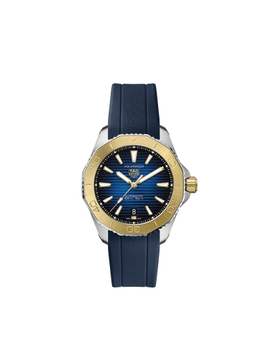 Montre TAG Heuer Aquaracer Professional 200 automatique cadran bleu bracelet caoutchouc bleu 40 mm
