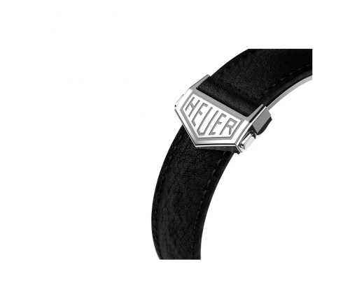 Montre TAG Heuer Monaco automatique cadran bleu bracelet cuir noir 39 mm