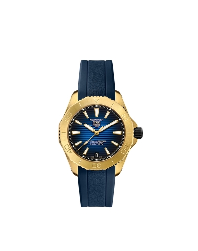 Montre TAG Heuer Aquaracer Professional 200 automatique cadran bleu bracelet caoutchouc bleu 40 mm