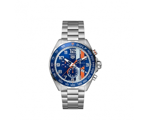 Montre TAG Heuer Formula 1 quartz cadran bleu bracelet acier 43 mm