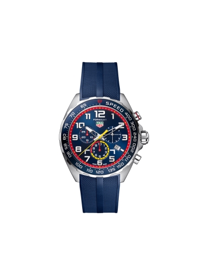 Montre TAG Heuer Formula 1 quartz cadran bleu bracelet en caoutchouc bleu 43 mm