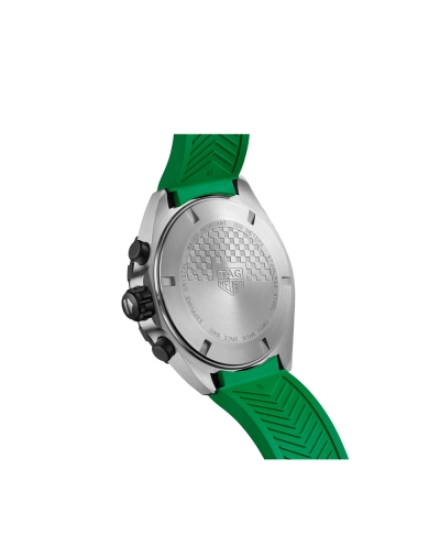 Montre TAG Heuer Formula 1 quartz cadran vert bracelet en caoutchouc vert 43 mm