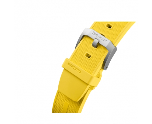 Montre TAG Heuer Formula 1 quartz cadran jaune bracelet en caoutchouc jaune 43 mm