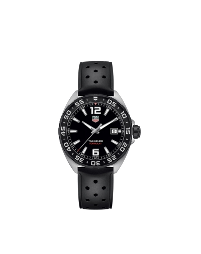 Montre TAG Heuer Formula 1 quartz cadran noir bracelet en caoutchouc noir 41 mm