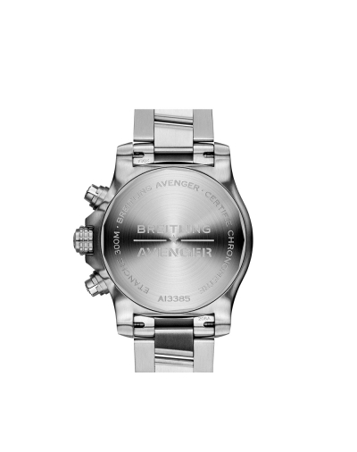 Montre Breitling Avenger Chronograph automatique cadran noir bracelet acier 43 mm