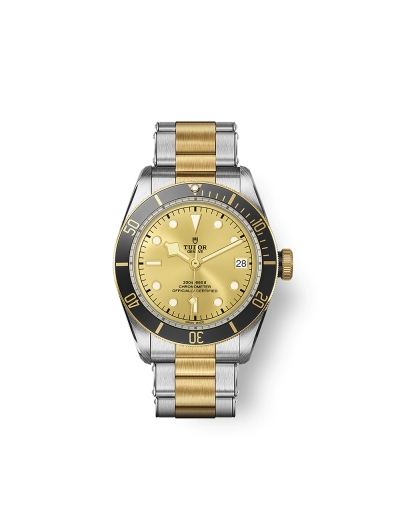 Montre Tudor Black Bay S&G automatique cadran champagne bracelet en acier et or jaune 41 mm