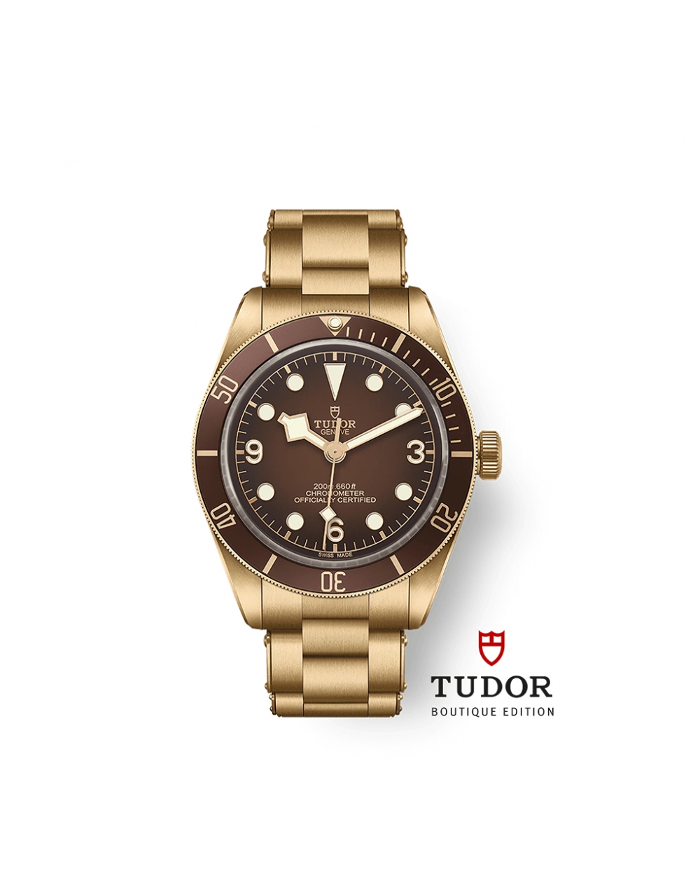 Montre Tudor Black Bay Fifty-Eight Bronze automatique cadran marron-bronze bracelet en bronze 39 mm