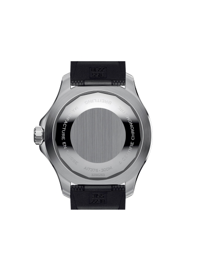 Montre Breitling Superocean automatique cadran noir bracelet en caoutchouc noir 42 mm