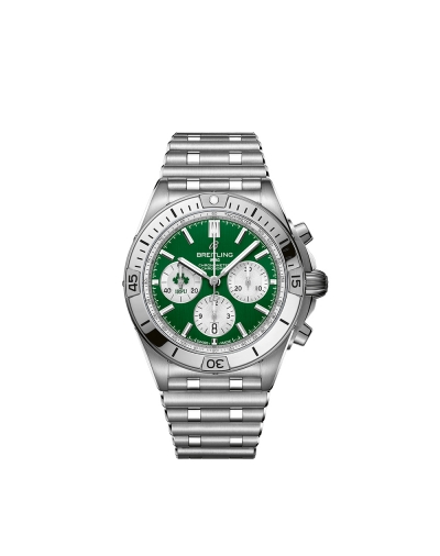 Montre Breitling Chronomat B01 Six Nations Ireland Édition Limitée automatique cadran vert bracelet acier 42 mm