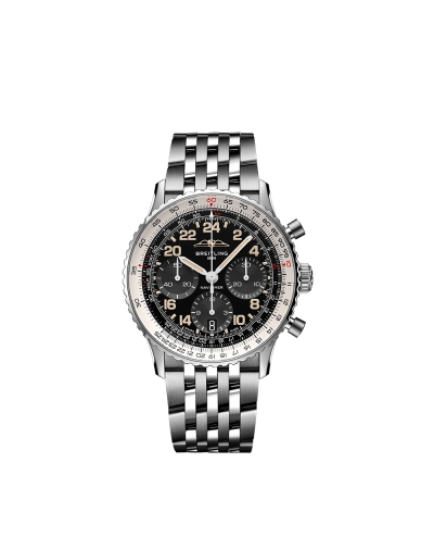 Montre Breitling Navitimer B02 Cosmonaute Édition Limitée automatique cadran noir bracelet acier 41 mm