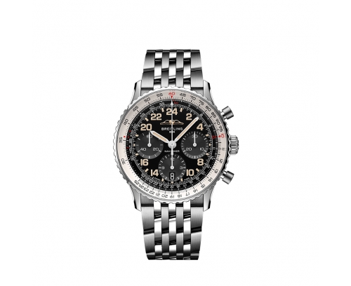 Montre Breitling Navitimer B02 Cosmonaute Édition Limitée automatique cadran noir bracelet acier 41 mm