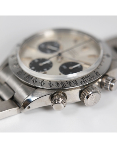 Montre Rolex Daytona Sigma Dial 1975 automatique cadran argent bracelet acier 37 mm
