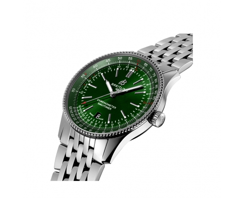 Montre Breitling Navitimer Automatic adran vert bracelet acier 41 mm