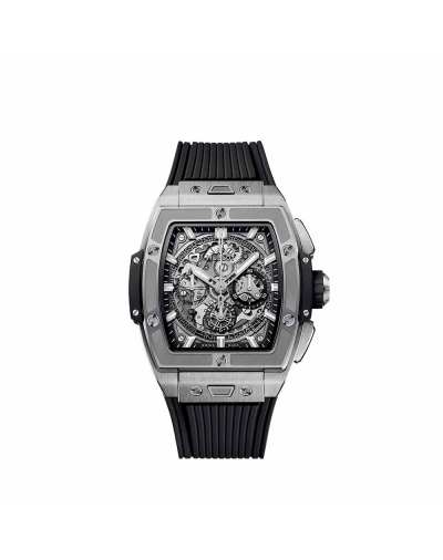 Montre Hublot Spirit of Big Bang Titanium automatique cadran en saphir bracelet caoutchouc noir 42 mm