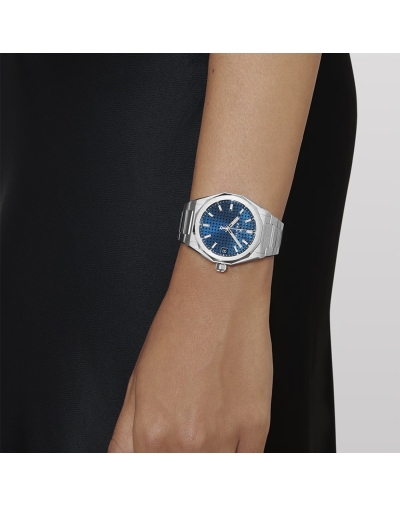 Montre Zenith Defy Skyline automatique cadran bleu bracelet acier 36 mm