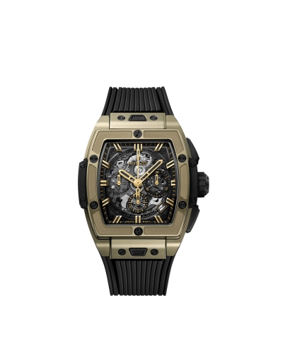 Montre Hublot Big Bang Full Magic Gold automatique cadran en saphir bracelet en caoutchouc noir 42 mm