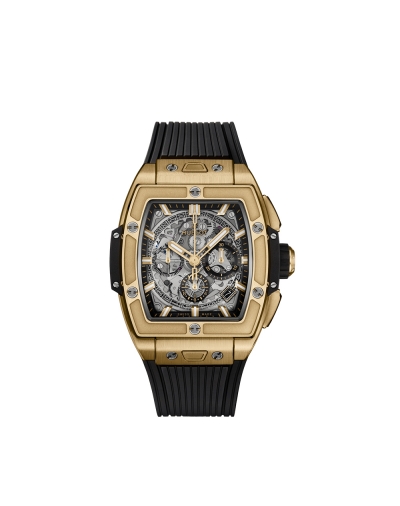Montre Hublot Big Bang Yellow Gold automatique cadran en saphir bracelet en caoutchouc noir 42 mm