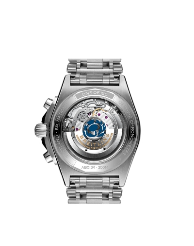 Montre Breitling Chronomat B01 Six Nations Scotland Édition Limitée automatique cadran bleu bracelet acier 42 mm
