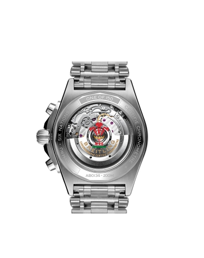 Montre Breitling Chronomat B01 Six Nations Wales Édition Limitée automatique cadran bordeaux bracelet acier 42 mm