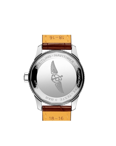 Montre Breitling Navitimer Automatic cadran bronze bracelet en cuir d’alligator brun 35 mm