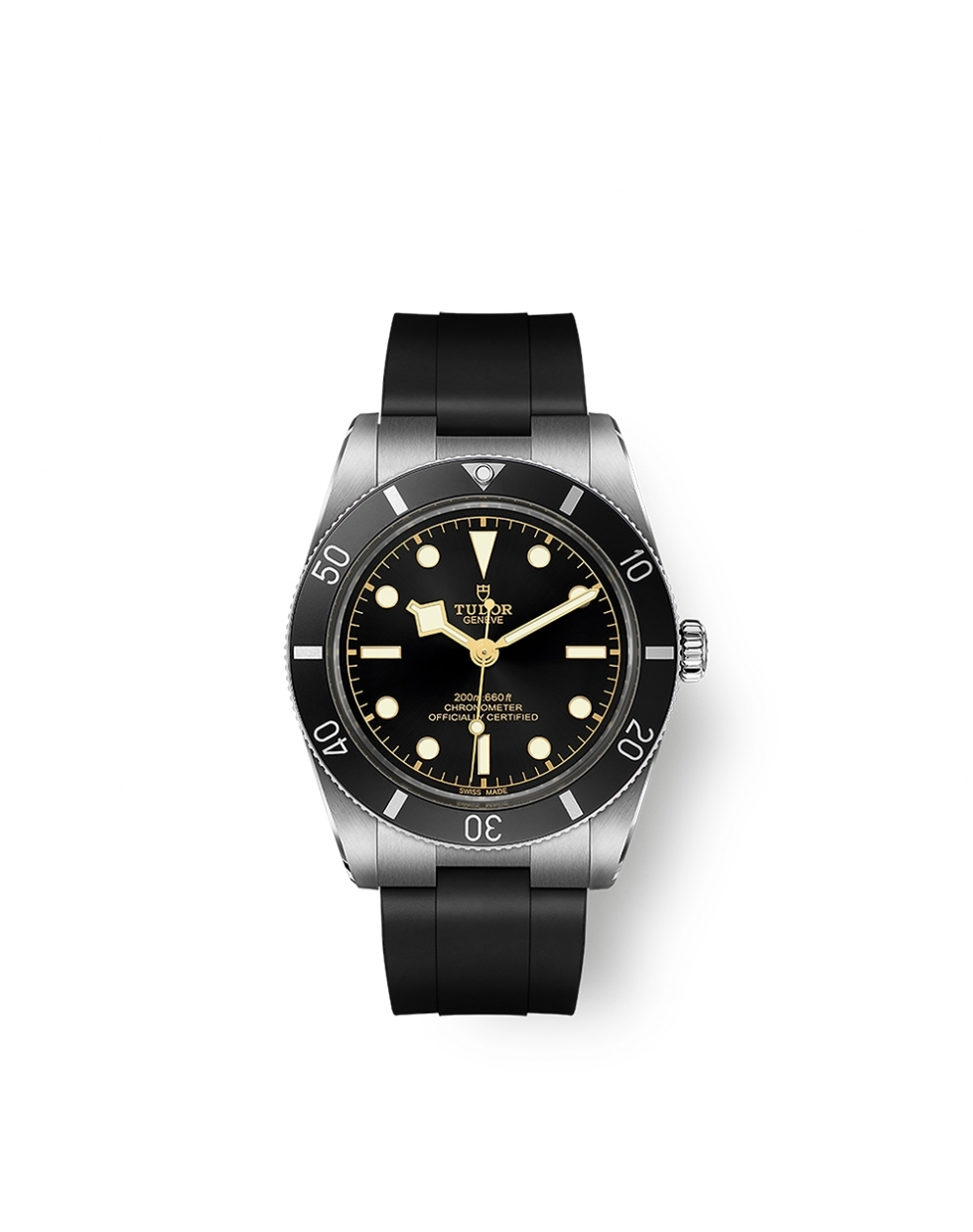 Montre Tudor Black Bay 54 automatique cadran noir bracelet caoutchouc 37mm