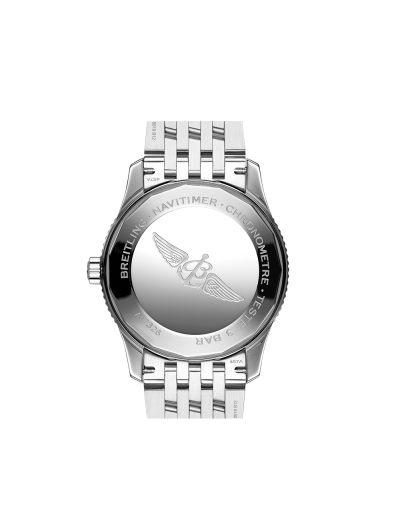 Montre Breitling Navitimer Automatic cadran argent bracelet en acier inoxydable 41 mm