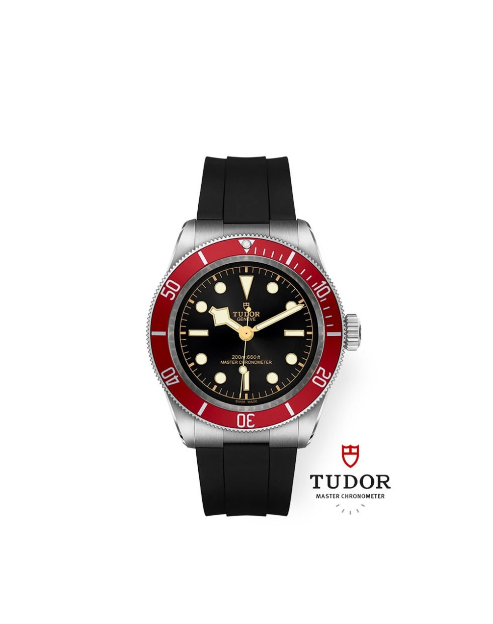 Montre Tudor Black Bay automatique cadran noir bracelet caoutchouc 41mm