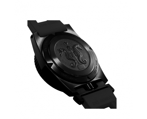 Montre ZRC GF 3000 automatique cadran noir bracelet caoutchouc noir 42 mm