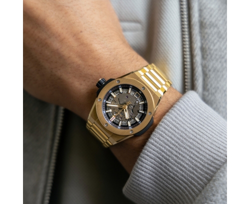 Montre Hublot Big Bang Integrated Time Only Yellow Gold automatique cadran saphir bracelet or jaune 18K 40 mm