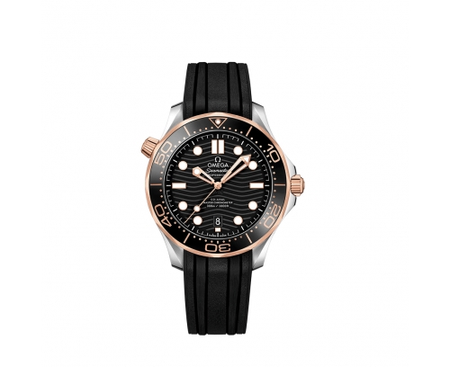 Montre Omega Seamaster Professional Diver 300M automatique cadran noir bracelet caoutchouc noir 42mm