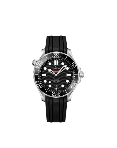 Montre Omega Seamaster Diver 300M automatique cadran noir bracelet caoutchouc noir 42mm