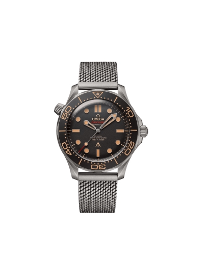 Montre Omega Seamaster Diver 300M Édition 007 automatique cadran marron bracelet en acier milanais 42mm
