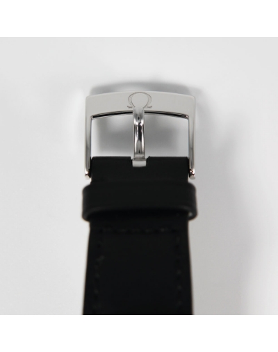 Montre Omega Seamaster Soccer Time 1969 chronographe mécanique acier cadran gris bracelet cuir 41x46mm