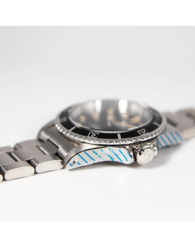 Montre Rolex Submariner Comex automatique acier cadran noir bracelet acier 40mm