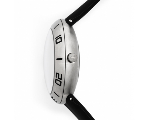 Montre Ikepod Seapod S002 Enzo automatique cadran bleu bracelet noir en silicone 46 mm