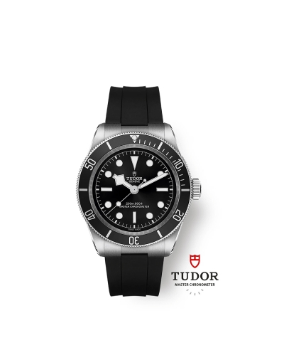 Montre Tudor Black Bay automatique cadran noir bracelet caoutchouc noir 41 mm