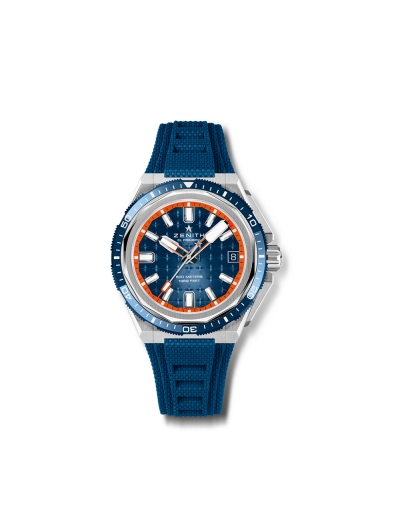 Montre Zenith Extreme Diver automatique cadran bleu bracelet tissu 43 mm