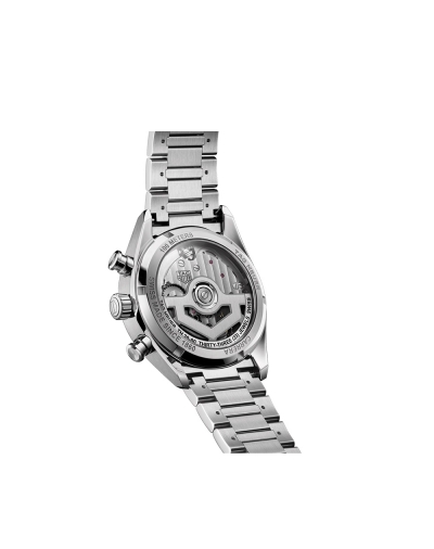 Montre TAG Heuer Carrera Chronograph automatique cadran gris bracelet acier 39 mm
