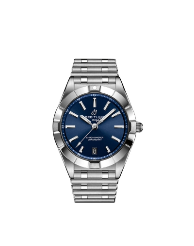 Montre Breitling Chronomat Lady Superquartz™ cadran bleu nuit bracelet acier 32 mm