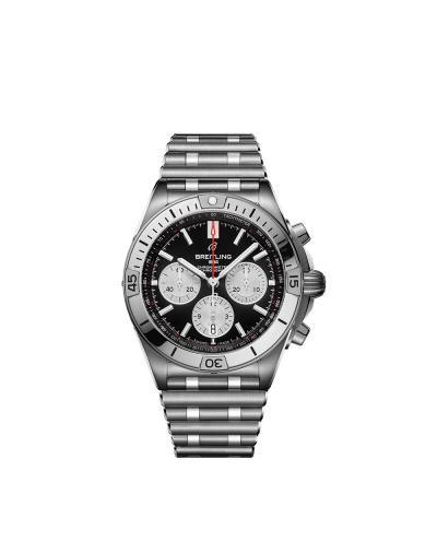 Montre Breitling Chronomat B01 automatique cadran noir bracelet acier inoxydable 42 mm