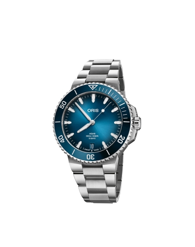Montre Oris Aquis Date Calibre 400 automatique cadran bleu bracelet acier 43,50 mm