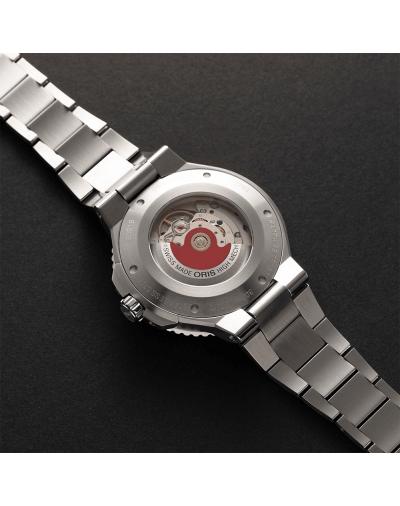Montre Oris Aquis Date automatique cadran noir bracelet acier 43,50 mm