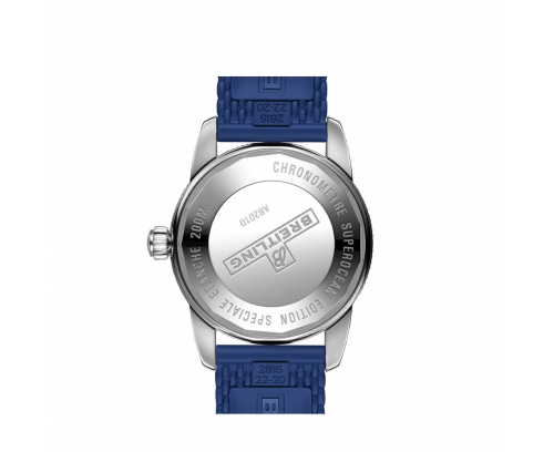 Montre Breitling Superocean Heritage B20 automatique cadran bleu bracelet caoutchouc bleu 42 mm