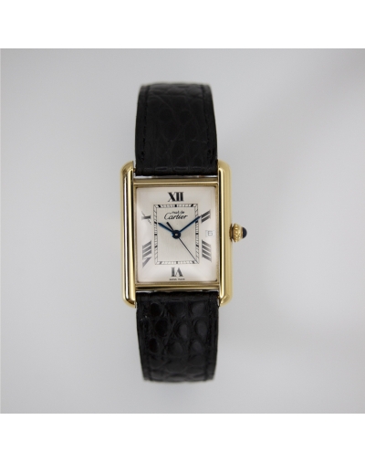 Montre Tank Must de Cartier, grand modèle, date