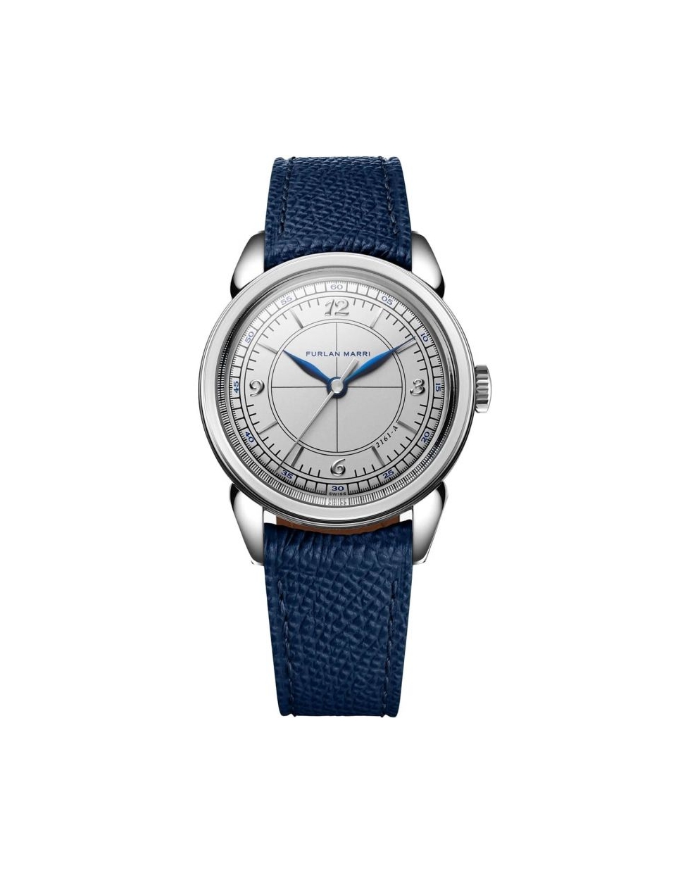 Montre Furlan Marri White Sector boîtier en acier inoxydable, 37.5 mm, bracelet en cuir