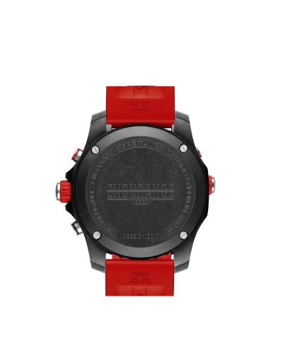 Montre Breitling Professional Endurance Pro SuperQuartz™ cadran noir bracelet caoutchouc rouge 44 mm