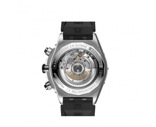 Montre Breitling Super Chronomat B01 automatique cadran noir bracelet caoutchouc noir 44 mm