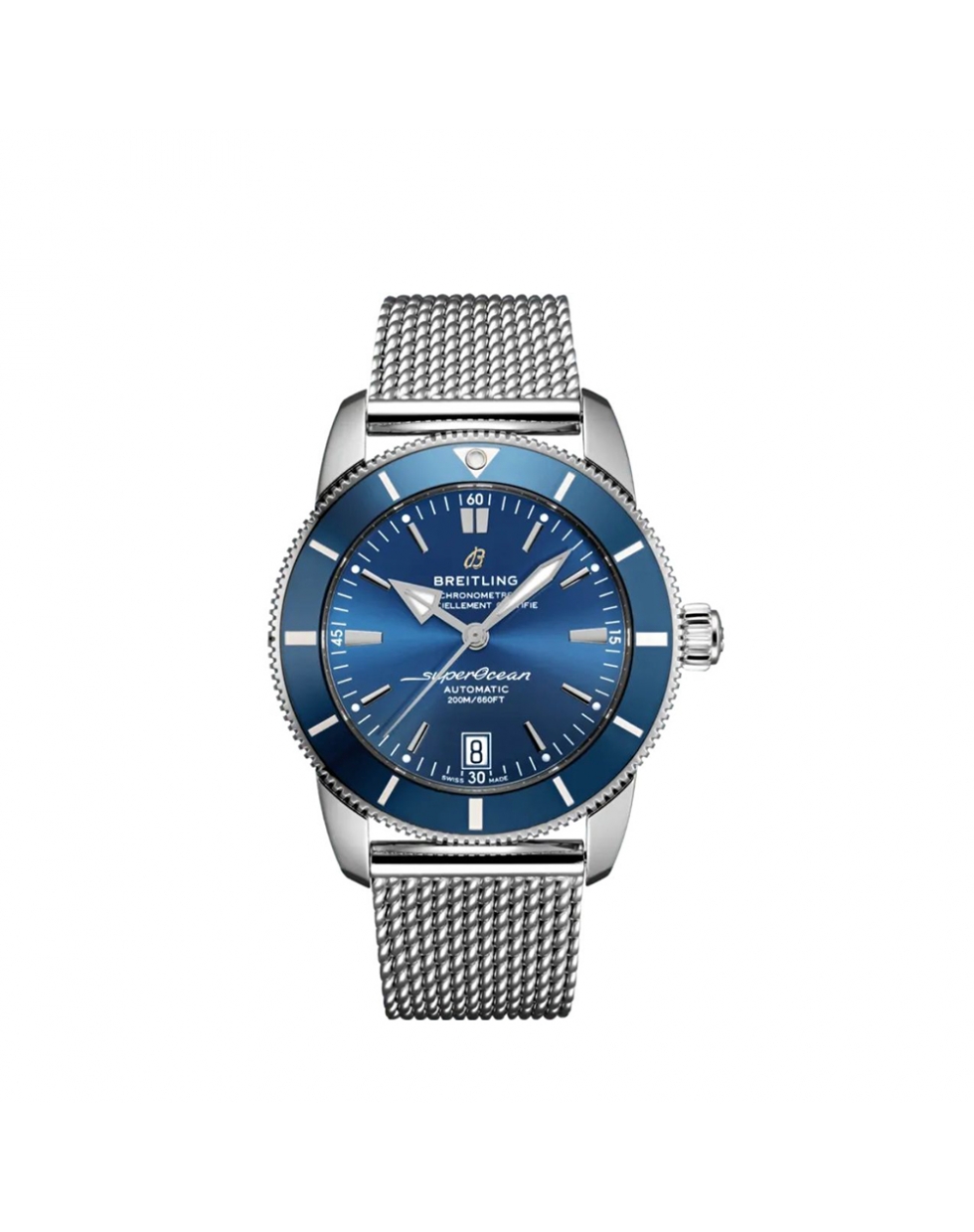 Montre Breitling Superocean Heritage B20 automatique cadran bleu bracelet acier 42 mm