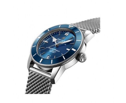 Montre Breitling Superocean Heritage B20 automatique cadran bleu bracelet acier 42 mm
