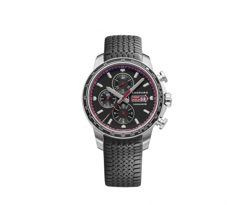 Montre Chopard Mille Miglia GTS Chrono automatique cadran noir mat bracelet caoutchouc noir 44 mm